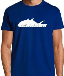 T-Shirts with Caranx logo, 100% pure cotton, 190g weight and print on the front part